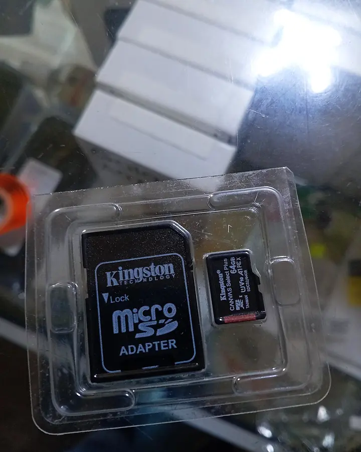 Memoria micro SD en empaque